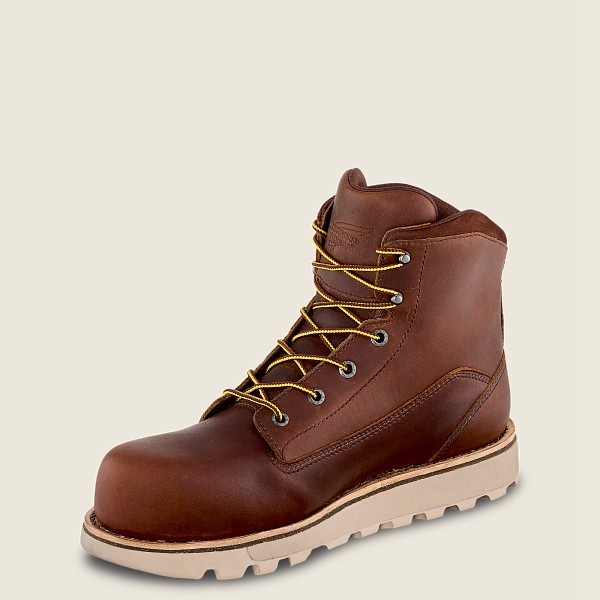 Bottes de Sécurité Red Wing - Traction Tred Lite - 6-Inch Waterproof Toe - Marron - Homme 256KRNSJE